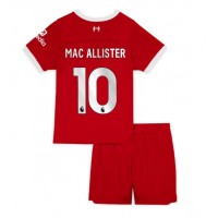 Billiga Liverpool Alexis Mac Allister #10 Barnkläder Hemma fotbollskläder till baby 2023-24 Kortärmad (+ Korta byxor)